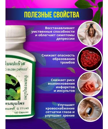 Thanyaporn Thai memory for ginkgo biloba 100 pcs - Buy Online on GoSupps.com