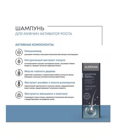 Alerana Shampoo for men 250 ml - Buy Online on GoSupps.com