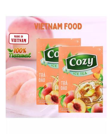 iMax Bubble Tea Soluble tea Cozy with the taste of peach 16 sticks x 15g - Buy Online on GoSupps.com