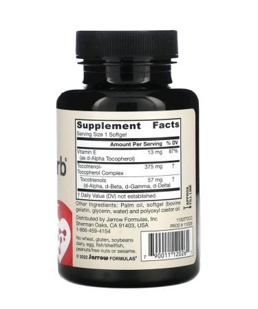 Jarrow Formulas Toco-Sorb vitamin E 60 capsules - Buy Online on GoSupps.com