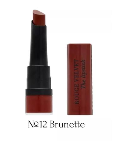 Bourjois Lipstick Rouge Velvet Lipstick No. 12 Brunette