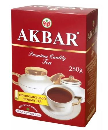 Tea Black Akbar Ceylon large -leaf 8 pcs 250 g - Buy Online on GoSupps.com