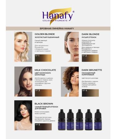 Hanafy Pigment for permanent and tattoo of eyebrows No. 2 Hanafi - Buy Online on GoSupps.com
