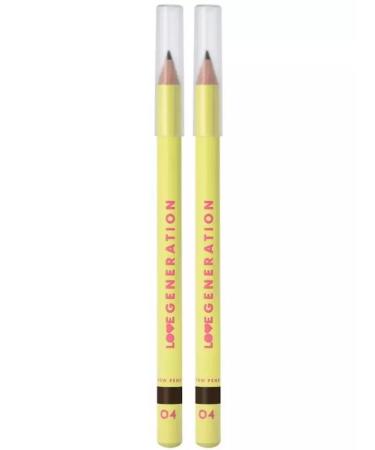 Love Generation Brow Pencil eyebrow pencil tone 04 2 pcs