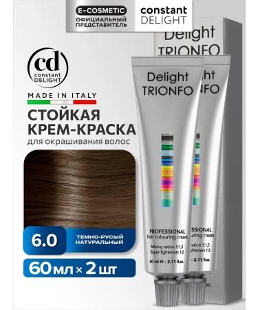 CONSTANT DELIGHT Hair dye Delight Trionfo 6.0 60 ml - 2 pcs
