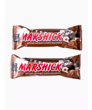 SOJ Marshick with salty caramel in dark chocolate 30 g*16pcs - Buy Online on GoSupps.com