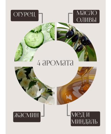 Evissa Set soap bath 4 pcs.x150gr - Buy Online on GoSupps.com