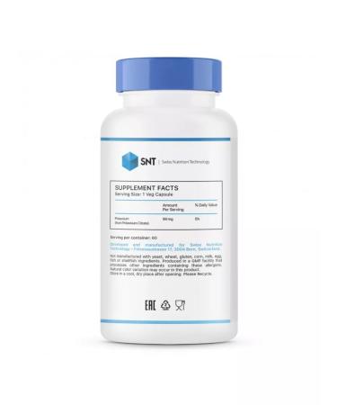 SNT Potassium citrate Potassium citrate 60 cap - Buy Online on GoSupps.com