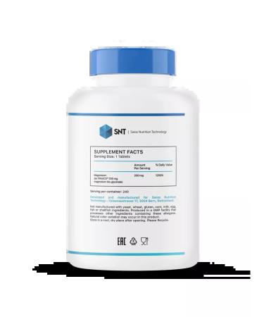 SNT Magnesium glycinate magnesium glycinate 240 table - Buy Online on GoSupps.com