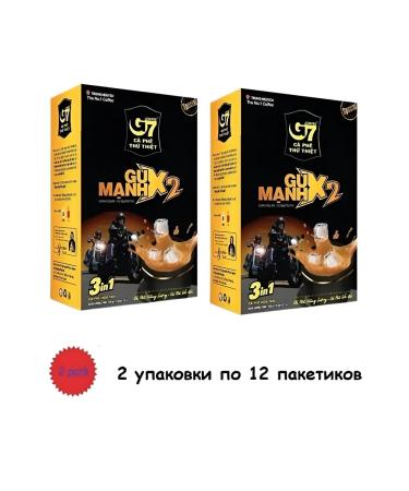TRUNG NGUYEN Vietnamese soluble coffee G7 Strong Gu Manh X2 24 PAK - Buy Online on GoSupps.com