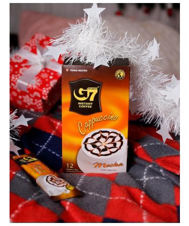 TRUNG NGUYEN Vietnamese soluble coffee 3 in 1 g7 mock cappuccino 24 packs - Buy Online on GoSupps.com