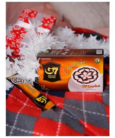 TRUNG NGUYEN Vietnamese soluble coffee 3 in 1 g7 mock cappuccino 24 packs - Buy Online on GoSupps.com