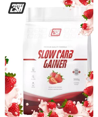 2SN Gainer on slow carbohydrates strawberries 3kg - Buy Online on GoSupps.com