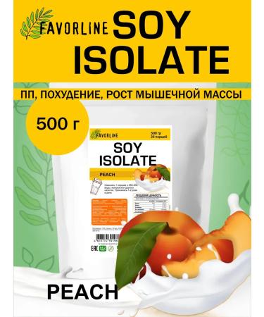 FAVORLINE Soy isolate soy protein 500 g peach