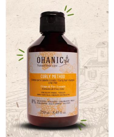 OHANIC Shampoo for curly hair with grape and linen extract - Buy Online on GoSupps.com