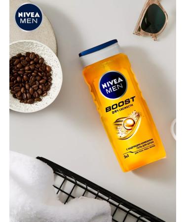 NIVEA Male shower gel 3B1 for body face and hair 500 ml - Buy Online on GoSupps.com