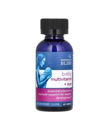 Mommy's Bliss Children's multivitamins + iron from 2 months 30 ml - Buy Online on GoSupps.com