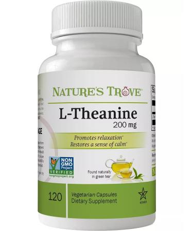 Nature's Trove L-theanine 200 mg 120 vegetarian capsules