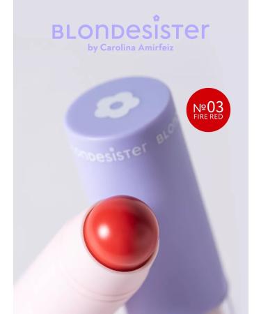 BLONDESISTER Blood Mastada Styk 2 in 1 Lip or Cheek Fire Red 03 - Buy Online on GoSupps.com