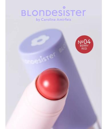 BLONDESISTER Blue-license stic 2 in 1 Lip or Cheek Berry Red 04 - Buy Online on GoSupps.com