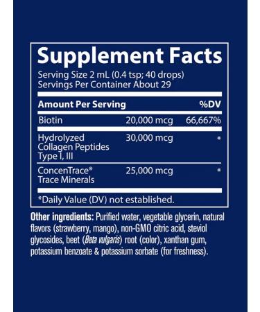 Trace Minerals Biotin with collagen for skin and hair 59 servings - Buy Online on GoSupps.com
