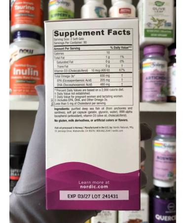 Nordic Naturals Prenatal omega dha 180 capsules - Buy Online on GoSupps.com