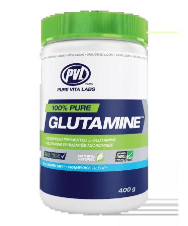 Pure Vita Labs PVL amino acids 100% Pure Glutamine 400 g - blackberry - Buy Online on GoSupps.com