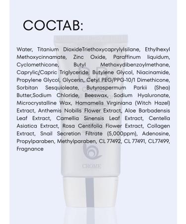 CROME Tonal BB BB face cream tonalka bb cream of Korea SPF 50 - Buy Online on GoSupps.com
