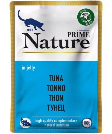 Prime Nature Wet feed for cats tuna in jelly 100 g 8 pcs - Buy Online on GoSupps.com