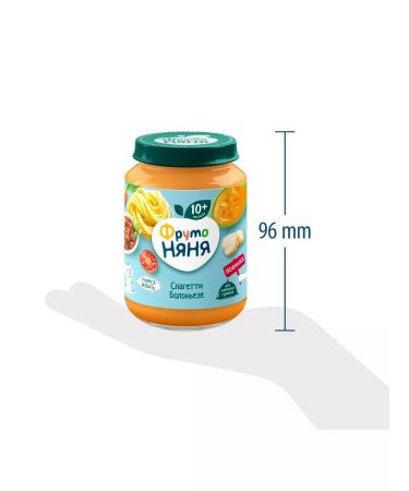 Frutonyanya Puree Spaghetti Bolognaz 190g (6 pcs) - Buy Online on GoSupps.com