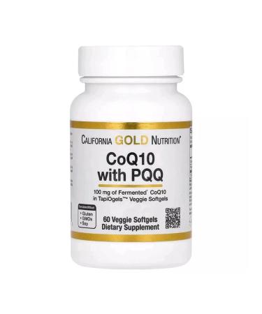 California Gold Nutrition Coenzyme Q10 C PQq 100 mg 60 vegetarian capsules