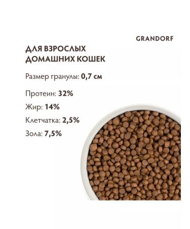 Grandorf dry food for cats 4 meat indoor 2 kg - Buy Online on GoSupps.com