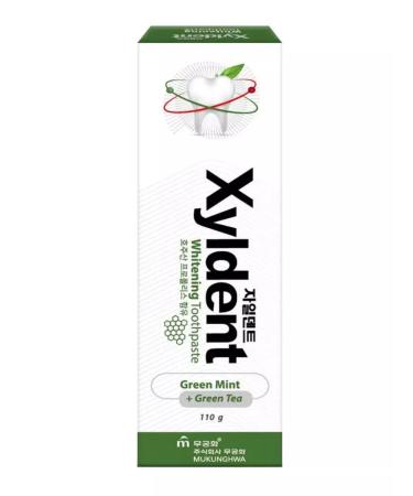 MUKUNGHWA Xyldent whitening toothpaste green tea 110g