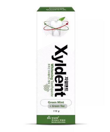 MUKUNGHWA Xyldent whitening toothpaste green tea 110g - Buy Online on GoSupps.com