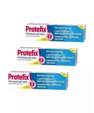 PROTEFIX Cream fixing for dentures Extra-horsepower 47 G-3pcs