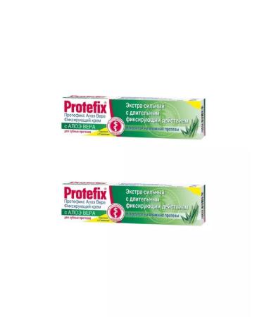 PROTEFIX Fixing cream Extra -horsepower aloe vera 47 g - 2pcs