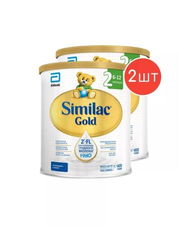 Similac Milk mixture Gold 2 from 6 months 400g 2pcs