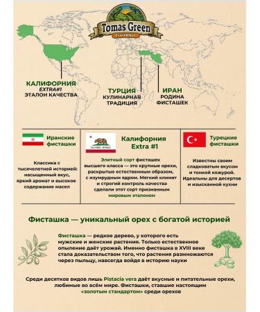 Thomas Green Pistachios raw nuts without salt 2 kg - Buy Online on GoSupps.com