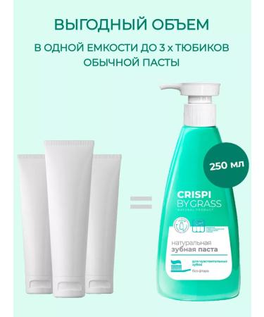 GRASS Toothpaste with a dispenser of 250 ml. 2 pcs - Buy Online on GoSupps.com