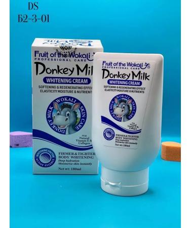 Whitening face and body cream with donkey milk