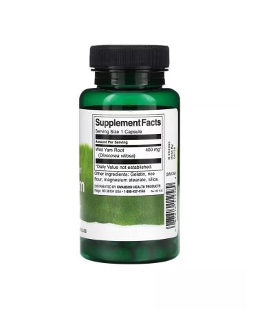 Swanson Wild Yams 400 mg 60 capsules - Buy Online on GoSupps.com