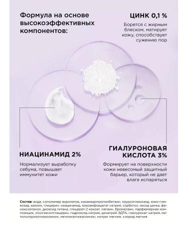 MIXIT Gel for washing the face from acne with niacinamide - Buy Online on GoSupps.com