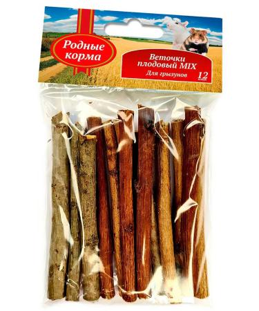 Native feeds A treat for rodents. Fruit MIX. 10 cm. 12 pcs