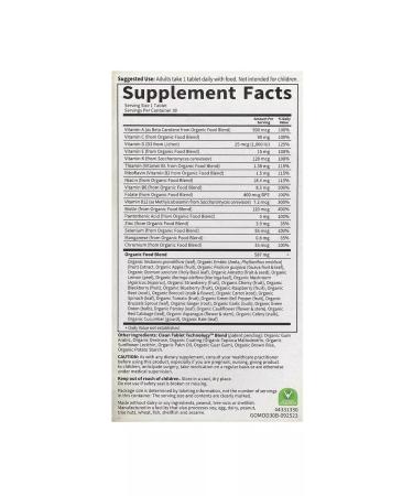 Garden of Life Clumed products multivitamins 30 tablets - Buy Online on GoSupps.com