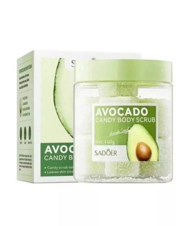 Makeup and care Sugar scrub for body and face with avocado