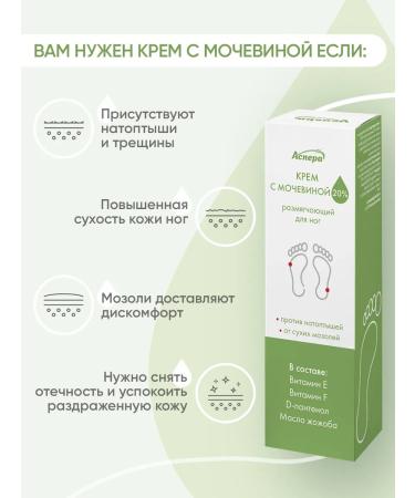 Aspera Urea cream 20% softening - Buy Online on GoSupps.com