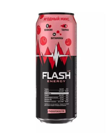 Flash Up Energy Energetic flash drink 12 pcs x 0.45 l - Buy Online on GoSupps.com