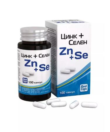 RealCaps Zinc+selenium (zn+sE) n100 caps weighing 315mg-1pcs