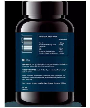 NFO Norwegian Fish Oil Omega -3 -1pcs - Buy Online on GoSupps.com