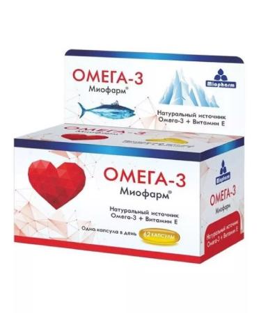 Omega 3 myofarm 62 pcs capsule weighing 1000 mg-1pcs